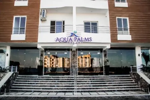 Aqua Palms Resort — the resort entrance