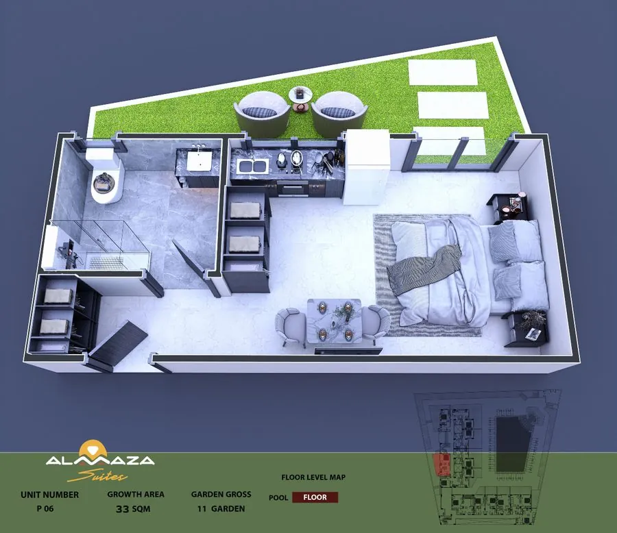 Layout drawing of a listed unit