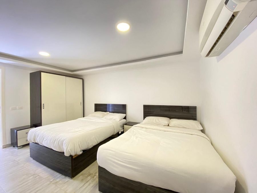 Penthouse v Aqua Palms — ložnice se dvěma postelemi